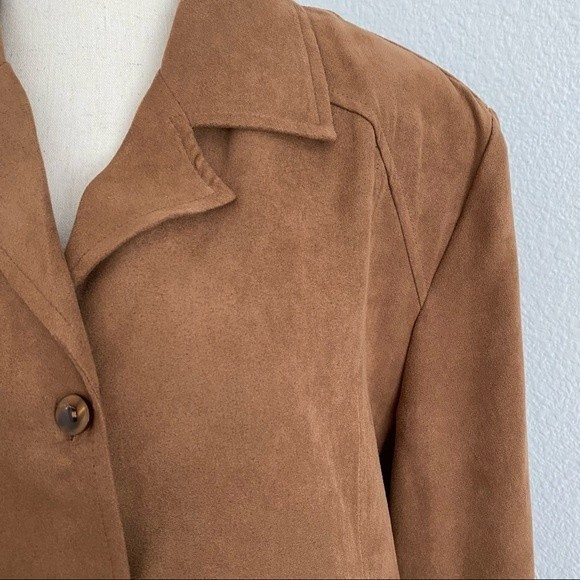 Drapers & Damons Faux Suede 3 Piece Chocolate Rust Purple Pants Set Size XL - Picture 5 of 16